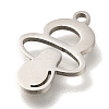 201 Stainless Steel Pendants STAS-R136-22P-2