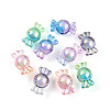 Gradient Color Transparent Acrylic Beads OACR-I015-55-1