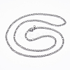 Non-Tarnish 304 Stainless Steel Figaro Chain Necklaces LS-NJEW-H445-01P-1