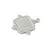 304 Stainless Steel Pendant Cabochon Settings STAS-L293-08P-2