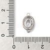 Brass Pave Clear Cubic Zirconia Connector Charms KK-G503-31P-3