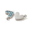 304 Stainless Steel Pendants STAS-L025-005P-02-2