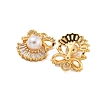 Brass Micro Pave Cubic Zirconia Pendants KK-U036-14G-2