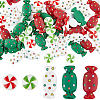 SUNNYCLUE 70Pcs 5 Styles Christmas Opaque Resin Cabochons RESI-SC0002-81-1