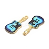 Rack Plating Golden Tone Alloy Pendants ENAM-M051-14G-A-3