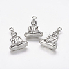 Tibetan Style Alloy Pendants X-TIBEP-A123044-AS-LF-1