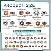 540Pcs 18 Styles Alloy Spacer Beads FIND-ME0001-48-2