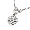 Non-Tarnish Grape Pendant Necklaces NJEW-Q335-03B-P-2