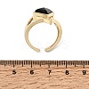 Brass Micro Pave Cubic Zirconia Cuff Rings for Women GG-CBA7610-11G-06-5