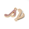 Alloy Rhinestone Pendants PALLOY-E775-07G-2