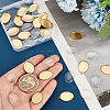 DIY Blank Oval Pendant Making Kits DIY-PH0021-46-3