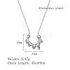 Non-Tarnish 304 Stainless Steel Sun Pendant Necklace with Cable Chains LV0006-2-3