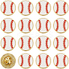 20Pcs Sport Enamel Pins JEWB-SC0001-62B-7