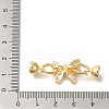 Brass Fold Over Clasps KK-K389-132G-3