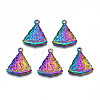 Rack Plating Rainbow Color Alloy Pendants PALLOY-S180-309-1