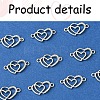 10Pcs Alloy Crystal Rhinestone Links/Connectors ALRI-FS0001-02P-3