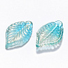 Two Tone Transparent Spray Painted Glass Pendants GLAA-T016-18D-2
