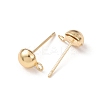 Brass Stud Earring Findings KK-G604-01G-03-2