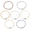 7Pcs 7 Colors Glass Seed Beads Stretch Bracelets KP5513-1-1
