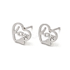 Non-Tarnish 304 Stainless Steel Stud Earrings EJEW-P244-09P-1