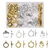40 Sets 8 Styles Tibetan Style Alloy Toggle Clasps TIBE-YW0001-69C-1