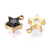 304 Stainless Steel and Cubic Zirconia Pendants STAS-T071-06M-G-2