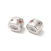 Brass Micro Pave Cubic Zirconia Beads KK-Q773-02P-04-2