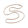 3MM 304 Stainless Steel Serpentine Chain Necklaces for Women NJEW-B131-06RG-4