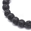 2Pcs 2 Style Style Natural Lava Rock & Mixed Stone & Synthetic Hematite Stretch Bracelets Set BJEW-JB08733-10