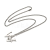201 Stainless Steel Necklaces NJEW-Q336-01W-P-2