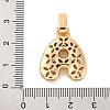 Brass Micro Pave Cubic Zirconia Pendants KK-C076-29A-G01-3