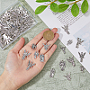 100Pcs 10 Styles Tibetan Style Alloy Pendants FIND-DC0004-24-3