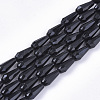 Opaque Solid Color Glass Beads Strands GLAA-T009-002-1
