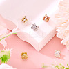 5Pcs 5 Colors Rack Plating Brass Micro Pave Cubic Zirconia Beads KK-TA0001-69-4