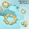 10Pcs Brass Pendants KK-BBC0025-18-6