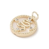 Brass Micro Pave Clear Cubic Zirconia Pendants KK-A207-05G-2