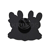 Cute Animal Hug with Heart Enamel Pins PALLOY-D361-01EB-04-2