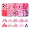 200Pcs 10 Styles Plastic Pearlized Beads FIND-FS0002-34-1
