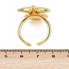 Ocean Theme Brass Cuff Rings RJEW-C135-01G-12-5