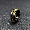 304 Stainless Steel Rotatable Chain Finger Rings for Men FS-WG60CA3-54-1