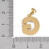 Natural White Shell Alphabet Pendants STAS-M338-02G-G-3