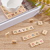 Random Mixed Capital Letters or Unfinished Blank Wooden Scrabble Tiles DIY-WH0162-89-5