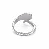 Snake Shape Rack Plating Alloy Cuff Rings RJEW-Q163-033B-RS-2