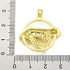 Brass Micro Pave Cubic Zirconia Pendants KK-K354-08H-G-3