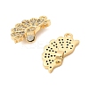 Valentine's Day Brass Micro Pave Cubic Zirconia Split Pendants LS-KK-H251-01C-G-2
