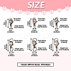 30Pcs 6 Styles 304 Stainless Steel Lobster Claw Clasps STAS-TA0001-83P-3