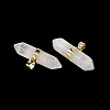 Natural Quartz Crystal Double Terminal Pointed Pendants G-NH0001-15G-05-2