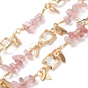 Handmade Brass Glass Square Link Chains CHC-F019-10G-02-1