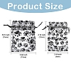 20Pcs Paw Print Organza Jewelry Drawstring Pouches ABAG-YW0001-15A-3