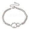 Brass Round Beads Bracelets BJEW-H627-01P-4
